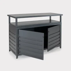 Online Aluminium Sideboard with Double Doors Storage Boxes