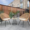 Sale Boho 3 Piece Balcony Lounge Set 2 Seats | Rattan