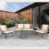 Outlet Boho 5 Piece Lounge Set Lounge Sets | Rattan