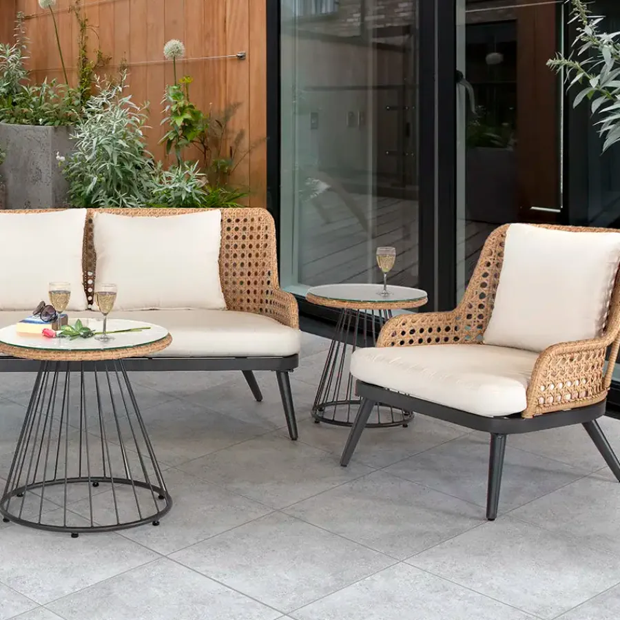 Outlet Boho 5 Piece Lounge Set Lounge Sets | Rattan