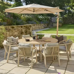 Outlet Cora 180cm Round Dining Table (8 seater) Wood | Dining Tables
