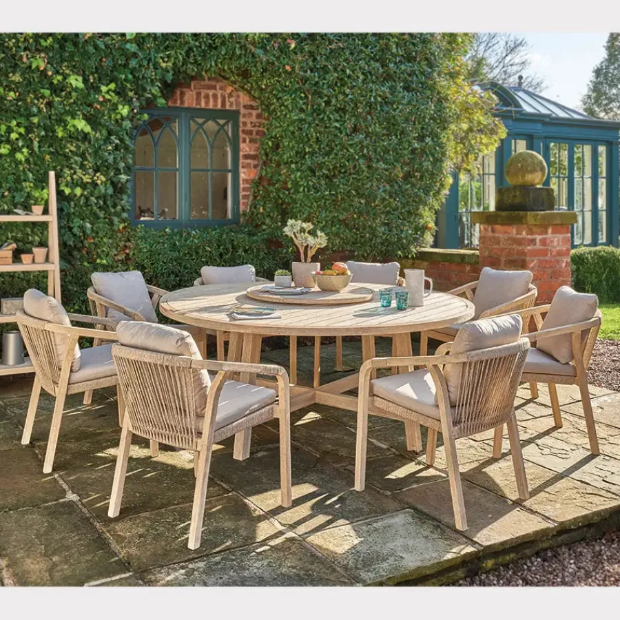 Outlet Cora 180cm Round Dining Table (8 seater) Wood | Dining Tables