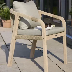 Best Cora Rope Dining Chair (Pair) Rope | Wood