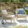 Clearance Cora Rope Lounge Armchair (Pair) Rope | Wood