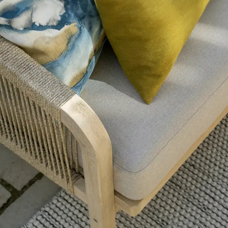 Clearance Cora Rope Lounge Armchair (Pair) Rope | Wood