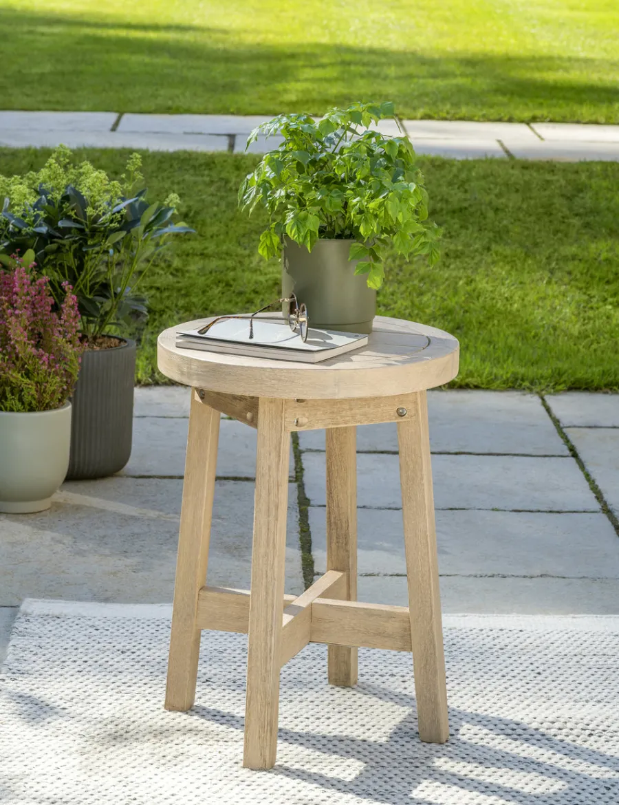 New Cora Round Side Table 40cm Wood | Side Tables