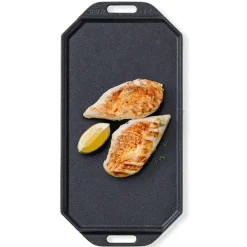 Clearance Cozze® Reversible Cast Iron Pan with Wooden Tray 165 x 330 mm Accessories