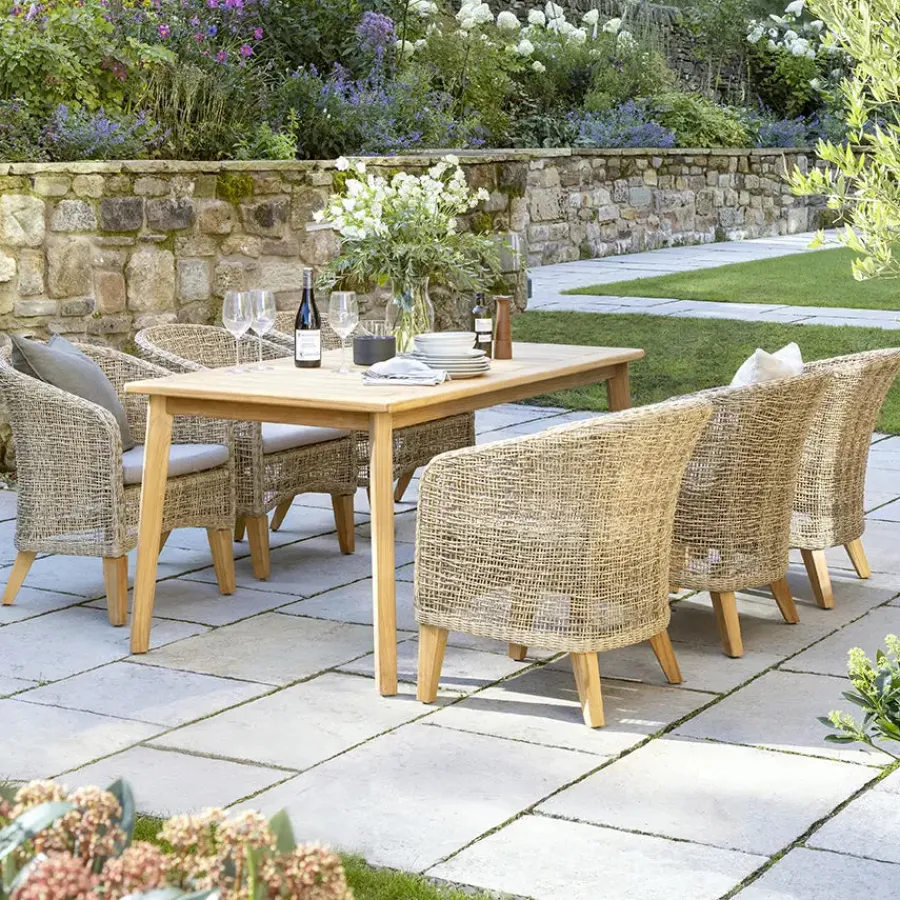 Outlet Durban Dining Set 6 Seat 6 Seats | Wood