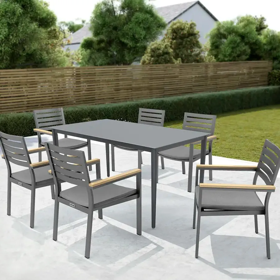 New elba and Surf (rectangular) Dining Set Aluminium | Dining Sets