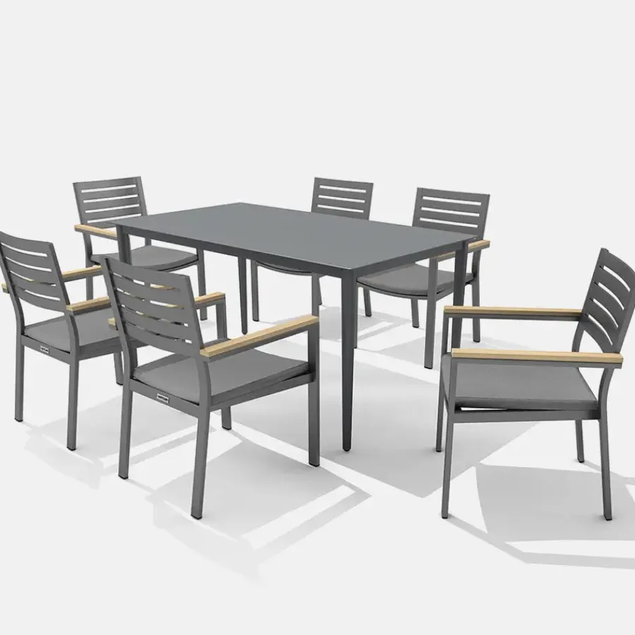 New elba and Surf (rectangular) Dining Set Aluminium | Dining Sets