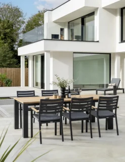Sale elba Dining Set with 6 Chairs and Dining Table 6 Seats | Aluminium
