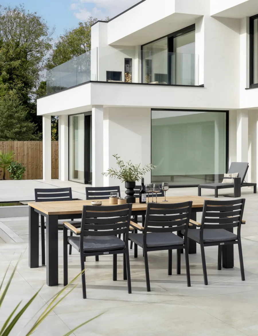 Sale elba Dining Set with 6 Chairs and Dining Table 6 Seats | Aluminium