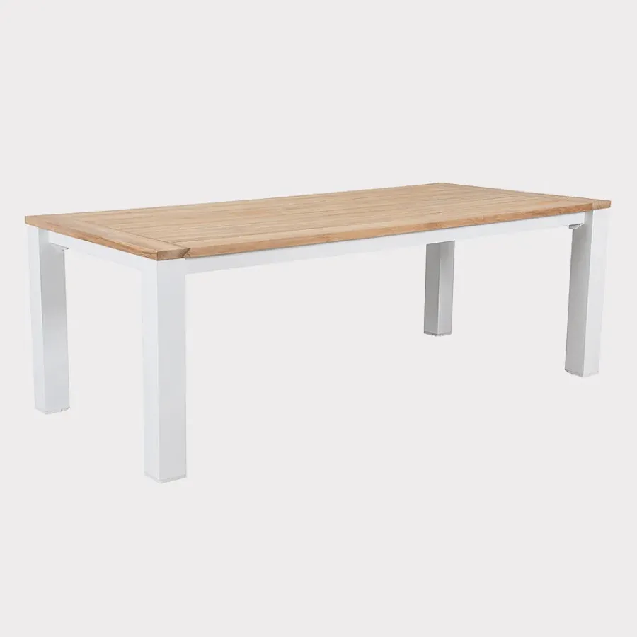 Clearance elba Dining Table 220x100cm Aluminium | Wood