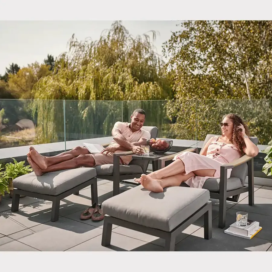 New elba Relaxer with Footstool Sun Loungers