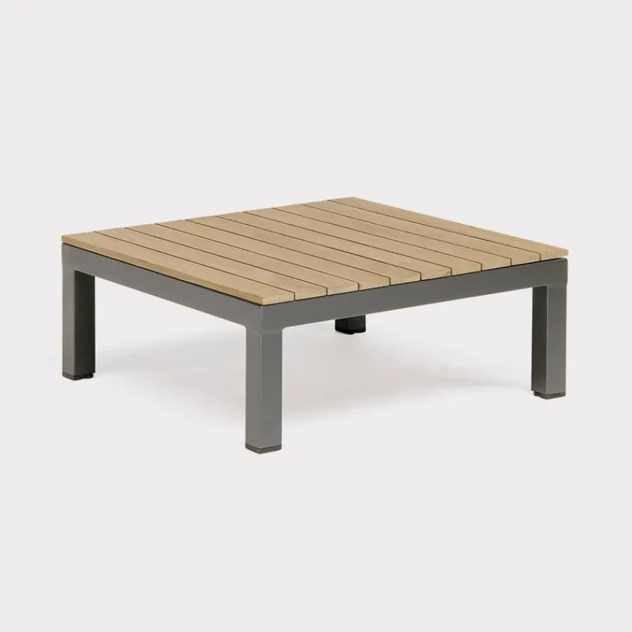 Outlet elba Side Chairs with Signature Square Coffee Table Aluminium