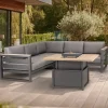 Fashion elba Signature Grande High/Low Table 110x110cm Aluminium | Dining Tables