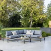 Hot elba Signature Standard Low Lounge Corner Set (Grey) Aluminium | Wood