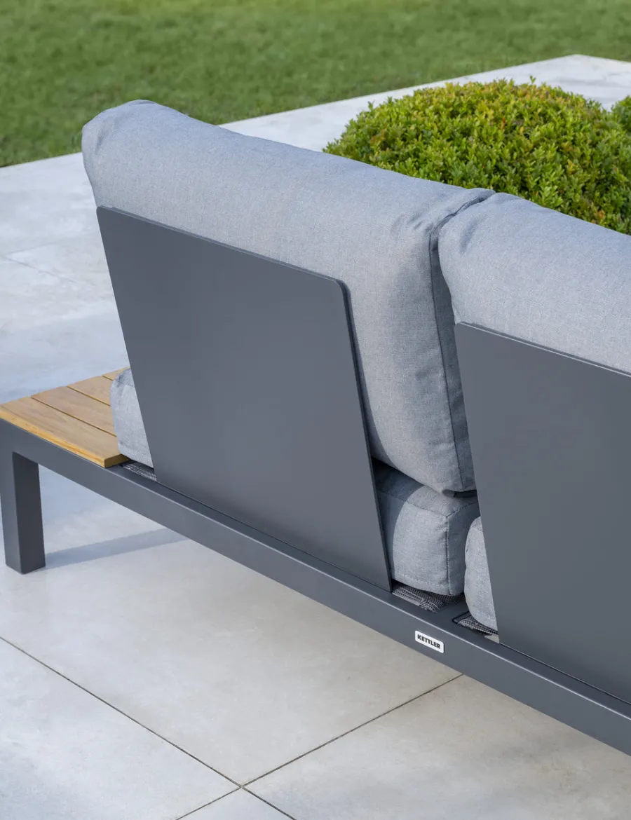 Hot elba Signature Standard Low Lounge Corner Set (Grey) Aluminium | Wood