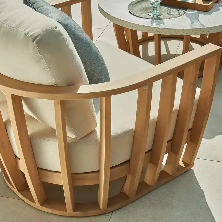 Outlet Fiji Lounge Set Wood | Lounge Sets