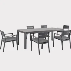 Discount Gio 6 Seat Dining Set 6 Seats | Aluminium