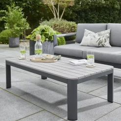 Clearance Gio 5 Seat Lounge Set including Coffee Table Aluminium | Lounge Sets