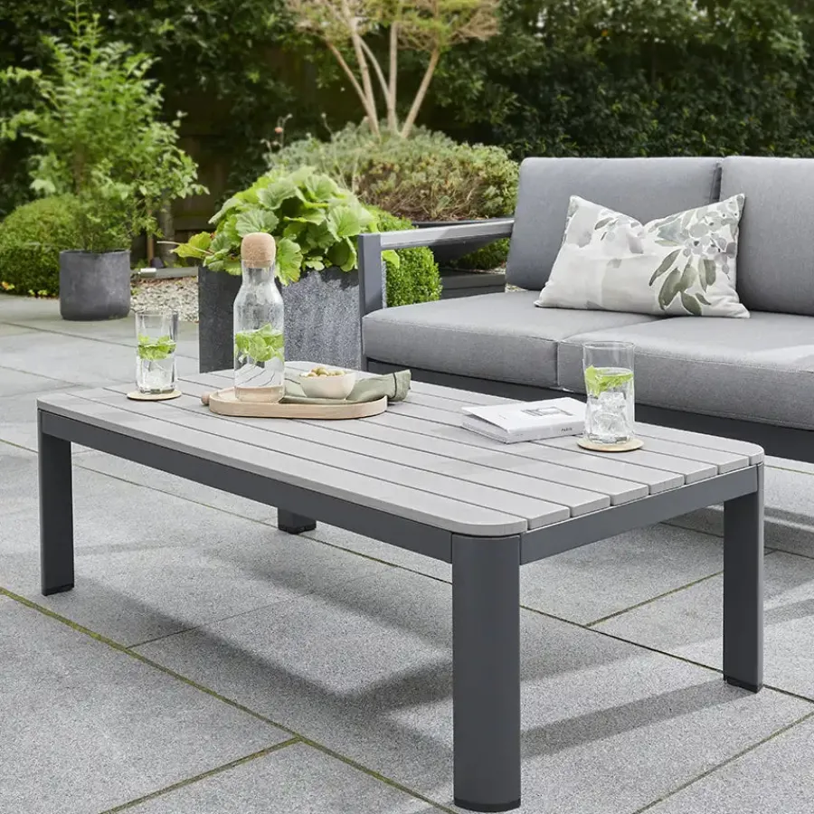Clearance Gio 5 Seat Lounge Set including Coffee Table Aluminium | Lounge Sets
