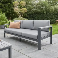 Clearance Gio 5 Seat Lounge Set including Coffee Table Aluminium | Lounge Sets