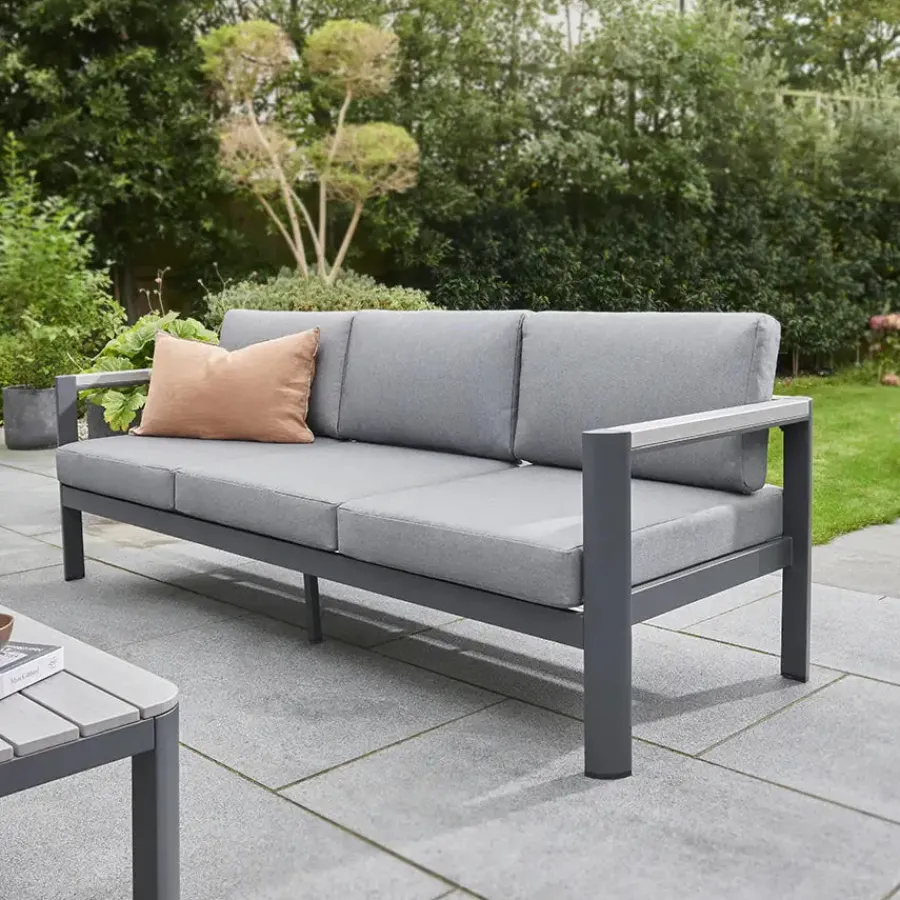 Clearance Gio 5 Seat Lounge Set including Coffee Table Aluminium | Lounge Sets