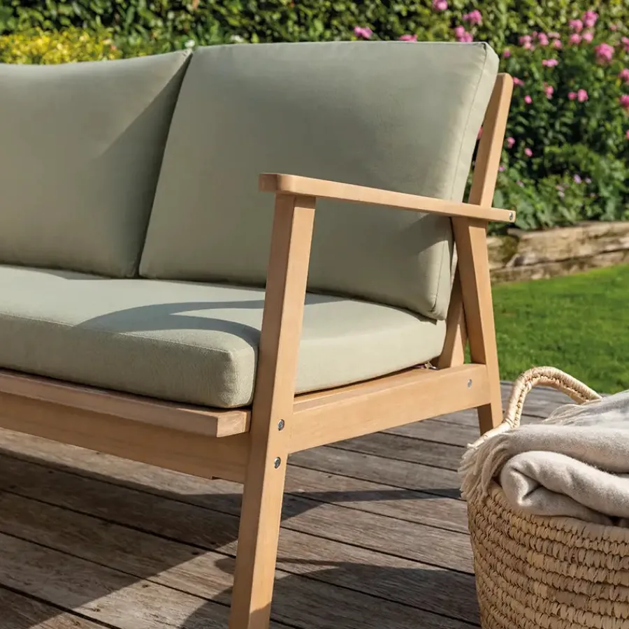 New Hampton Lounge Set 4 Seats | Wood