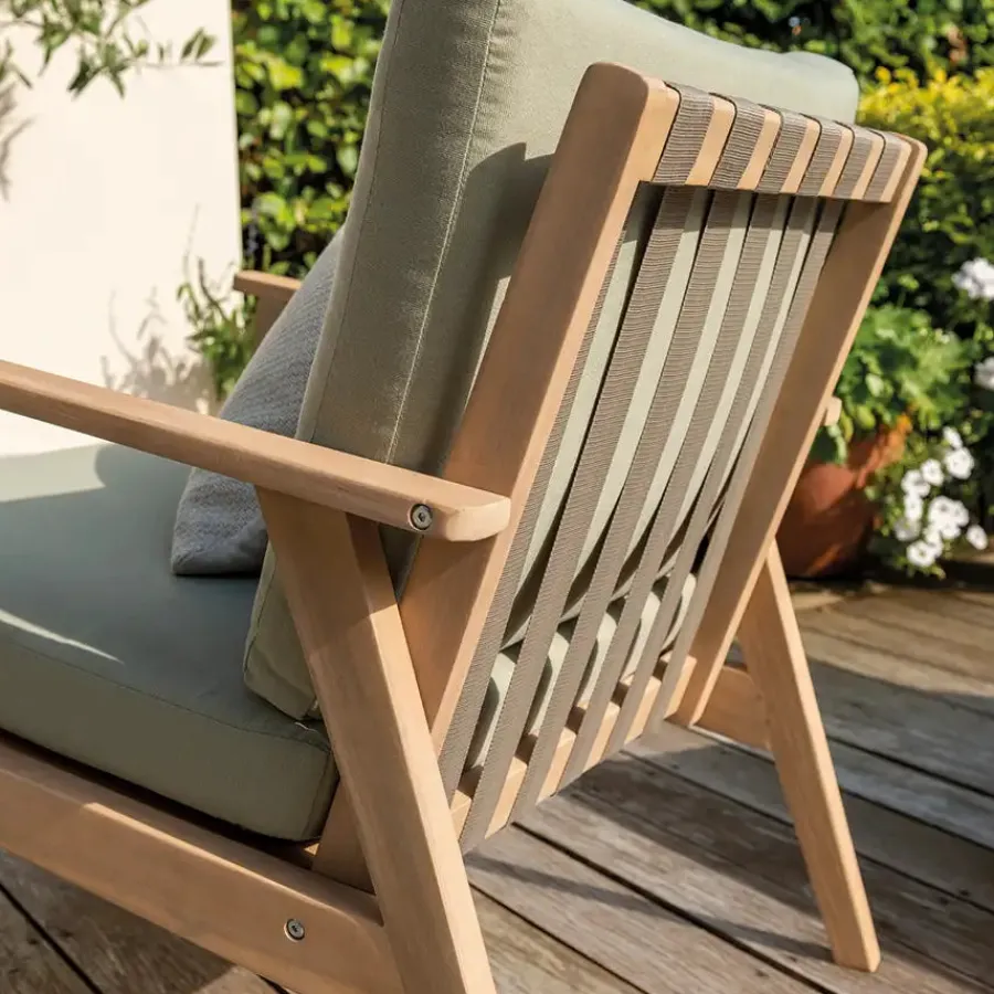 New Hampton Lounge Set 4 Seats | Wood