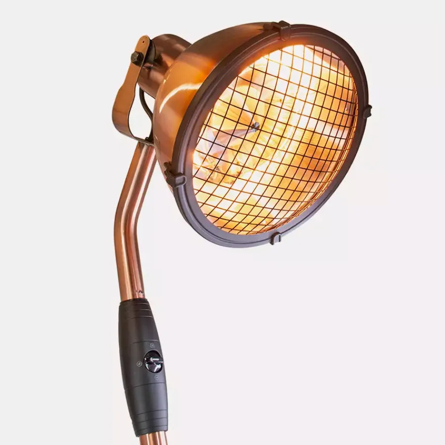 Fashion Kalos Copper Floor Standing Patio Heater Free Standing