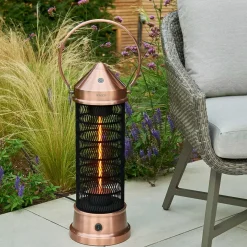 Clearance Kalos Copper Lantern Patio Heater 73cm - 84cm - 98cm Free Standing