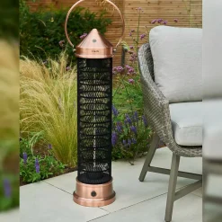 Clearance Kalos Copper Lantern Patio Heater 73cm - 84cm - 98cm Free Standing