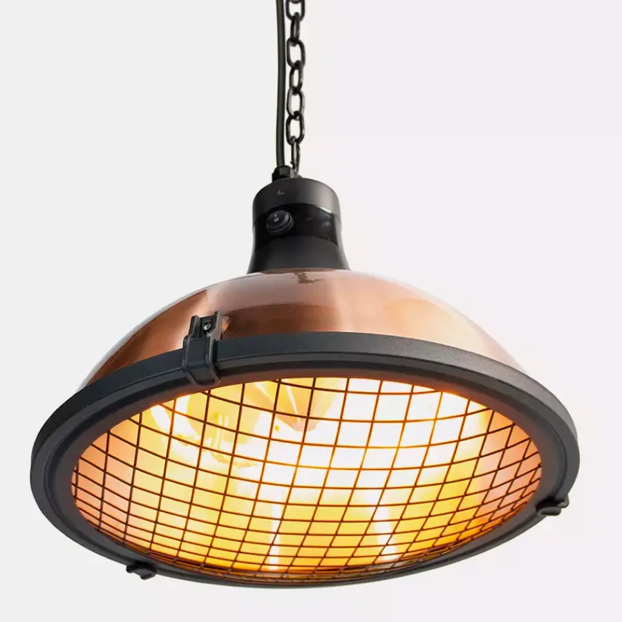 New Kalos Copper Pendant Patio Heater Hanging