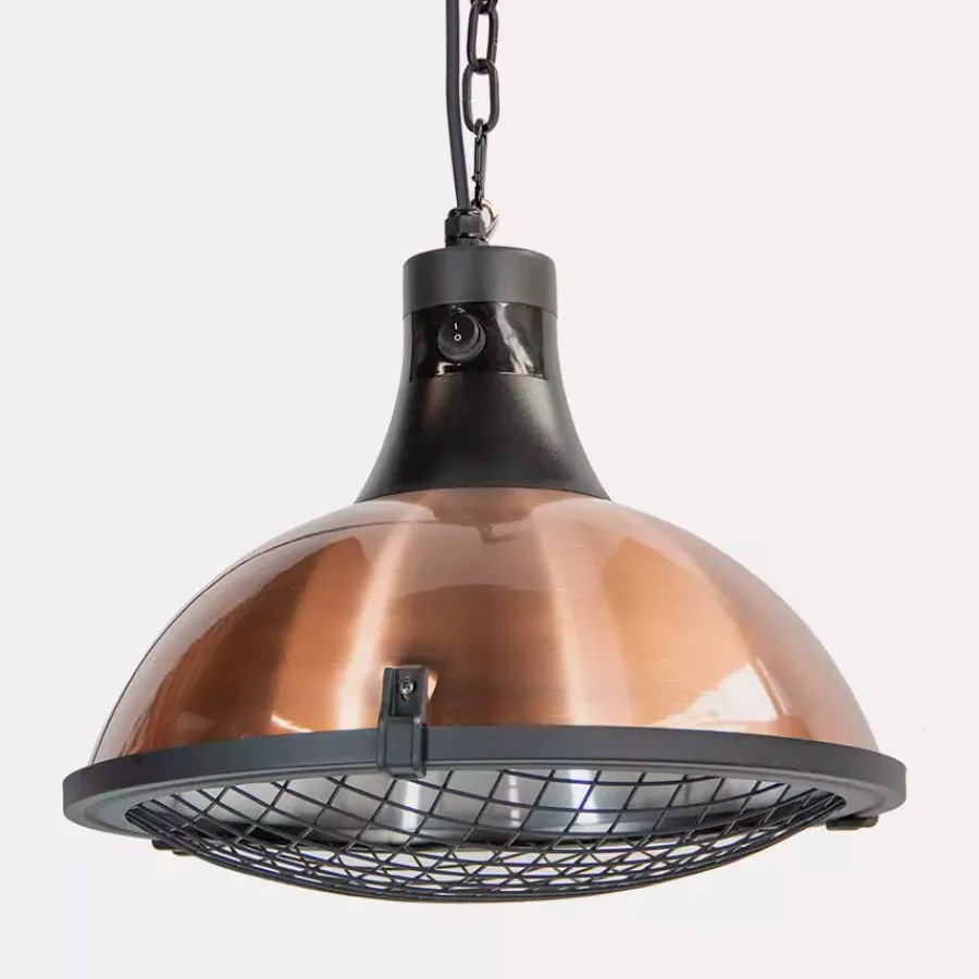 New Kalos Copper Pendant Patio Heater Hanging