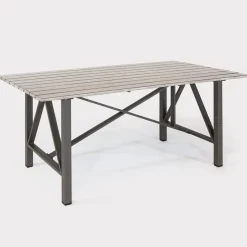 New LaMode Rectangular Aluminium Dining Table Seating Sets | Dining Tables