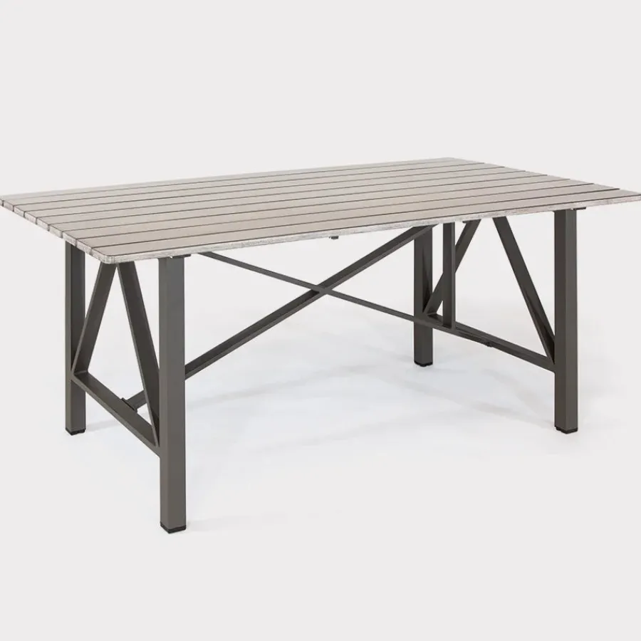 New LaMode Rectangular Aluminium Dining Table Seating Sets | Dining Tables