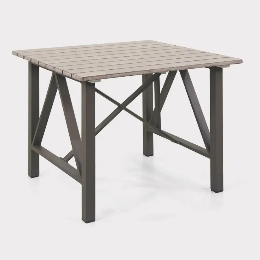 Outlet LaMode Square Aluminium Dining Table Dining Tables