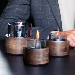 Fashion Lotus 10 Wood Tabletops & Candles