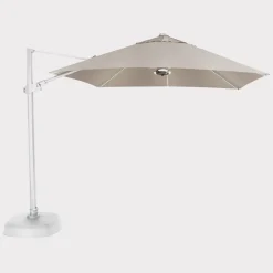 Best 3.0m Square Free Arm Parasol with LED Lights and Wireless Speaker Parasols