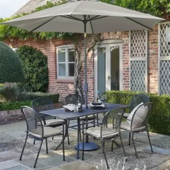 Clearance Mesh Rectangular Table 160x90cm Metal | Dining Tables