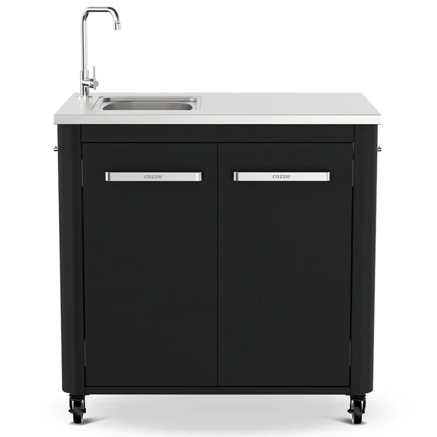 Fashion Outdoor Kitchen 2 Door with Sink and Tap Outdoor Kitchens