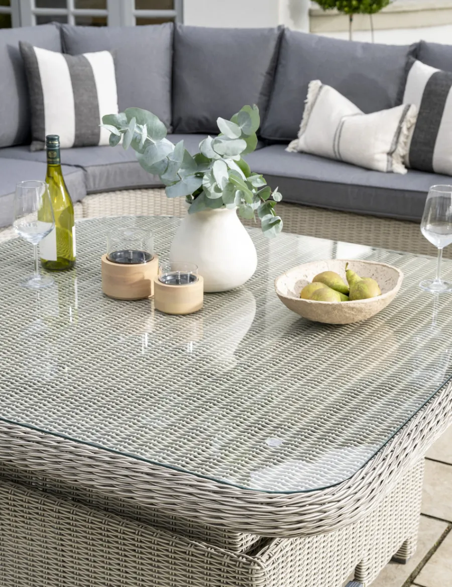 Discount Palma Grande High/Low Table with Glass Top Tables | Dining Tables