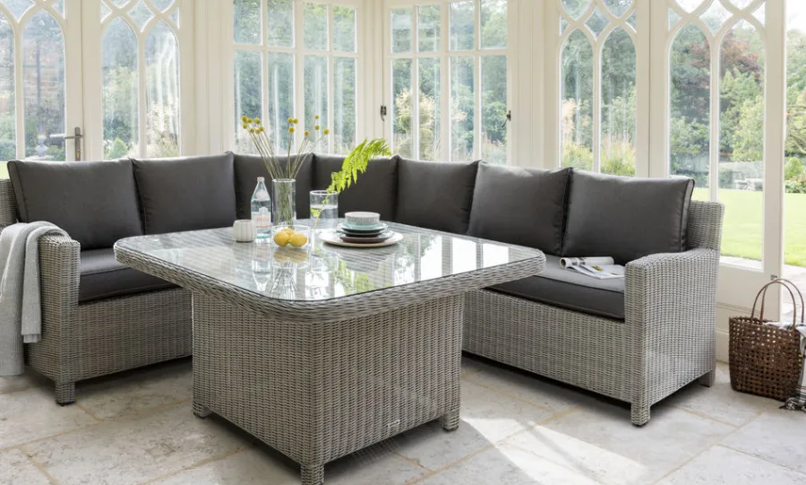 Discount Palma Grande High/Low Table with Glass Top Tables | Dining Tables
