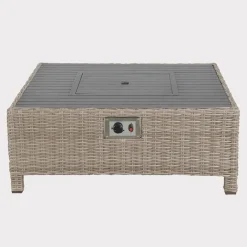 Hot Palma Low Firepit Rattan