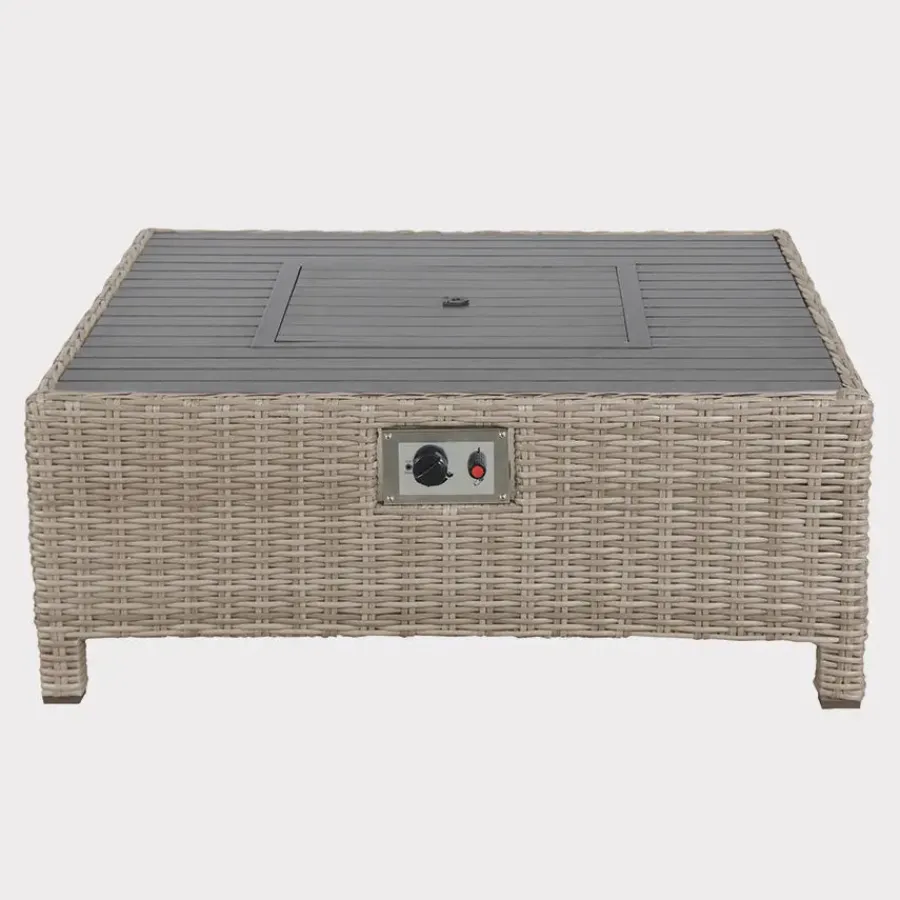Hot Palma Low Firepit Rattan