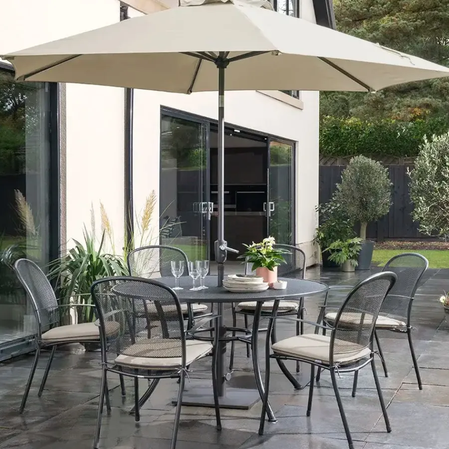 Online Round Mesh Table 135cm Metal | Dining Tables