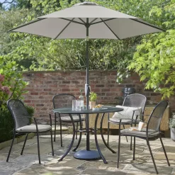 Hot Round Mesh Table 110cm Metal | Dining Tables