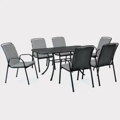 New Savita Armchair, Iron Grey Metal | Chairs