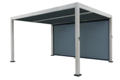 Clearance Signature Pergola Textilene Blind Cassette Grey Pergolas